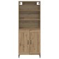 vidaXL Highboard 2 τμχ. artisan δρυς 69,5 x 34 x 180 εκ.