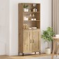 vidaXL Highboard 2 τμχ. artisan δρυς 69,5 x 34 x 180 εκ.