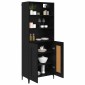 vidaXL Highboard 2 τμχ. Μαύρη δρυς 69,5 x 34 x 180 εκ.