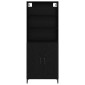 vidaXL Highboard 2 τμχ. Μαύρη δρυς 69,5 x 34 x 180 εκ.