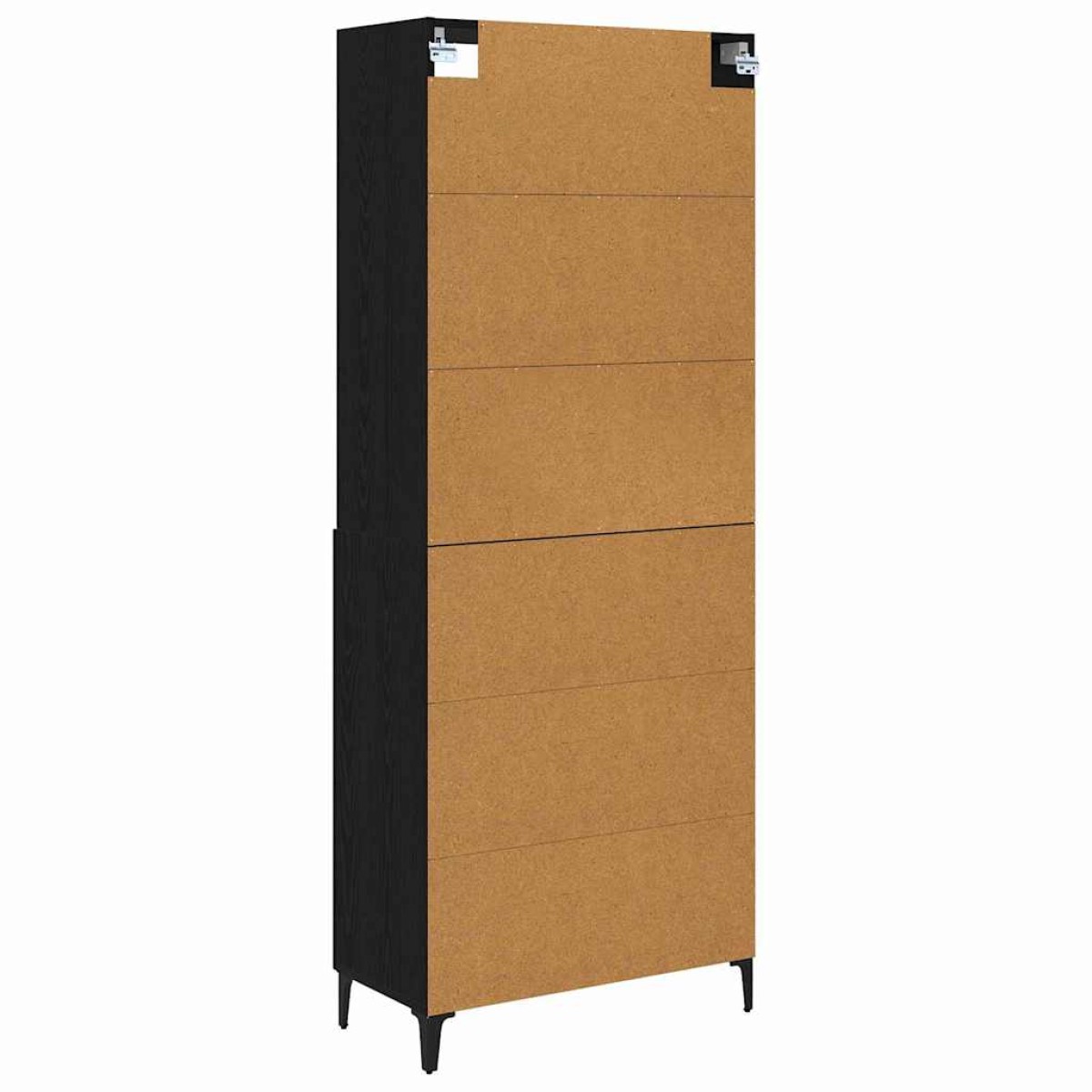 vidaXL Highboard 2 τμχ. Μαύρη δρυς 69,5 x 34 x 180 εκ.