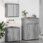 vidaXL Σετ Επίπλων Μπάνιου 3 τμχ. Γκρίζο Σονομα 72,5 x 36,5 x 100 εκ