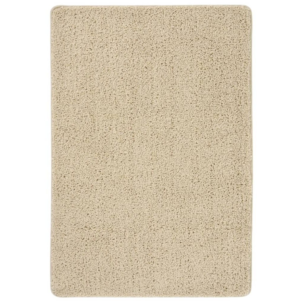 vidaXL Χαλί Shaggy Αντιολισθητικό Κρεμ 120 x 170 εκ.