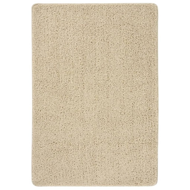 vidaXL Χαλί Shaggy Αντιολισθητικό Κρεμ 120 x 170 εκ.