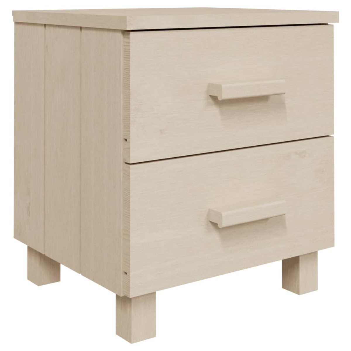 vidaXL Κομοδίνα HAMAR 2 Τεμ. Μελί 40x35x44,5 εκ. Μασίφ Ξύλο Πεύκου