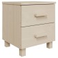 vidaXL Κομοδίνα HAMAR 2 Τεμ. Μελί 40x35x44,5 εκ. Μασίφ Ξύλο Πεύκου