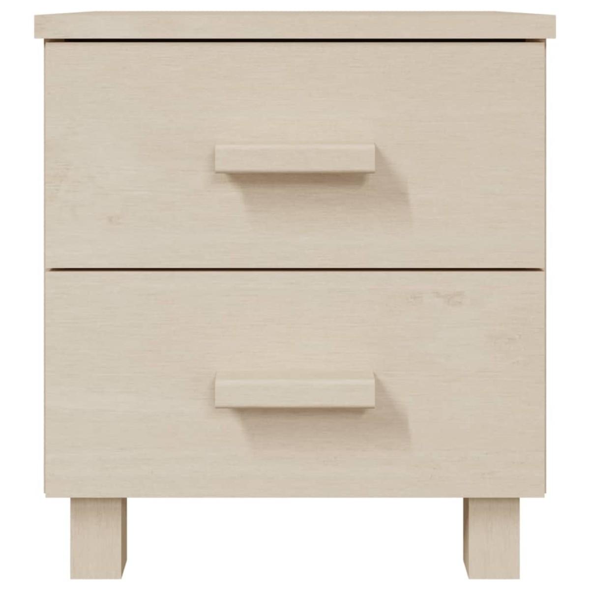 vidaXL Κομοδίνα HAMAR 2 Τεμ. Μελί 40x35x44,5 εκ. Μασίφ Ξύλο Πεύκου