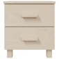 vidaXL Κομοδίνα HAMAR 2 Τεμ. Μελί 40x35x44,5 εκ. Μασίφ Ξύλο Πεύκου