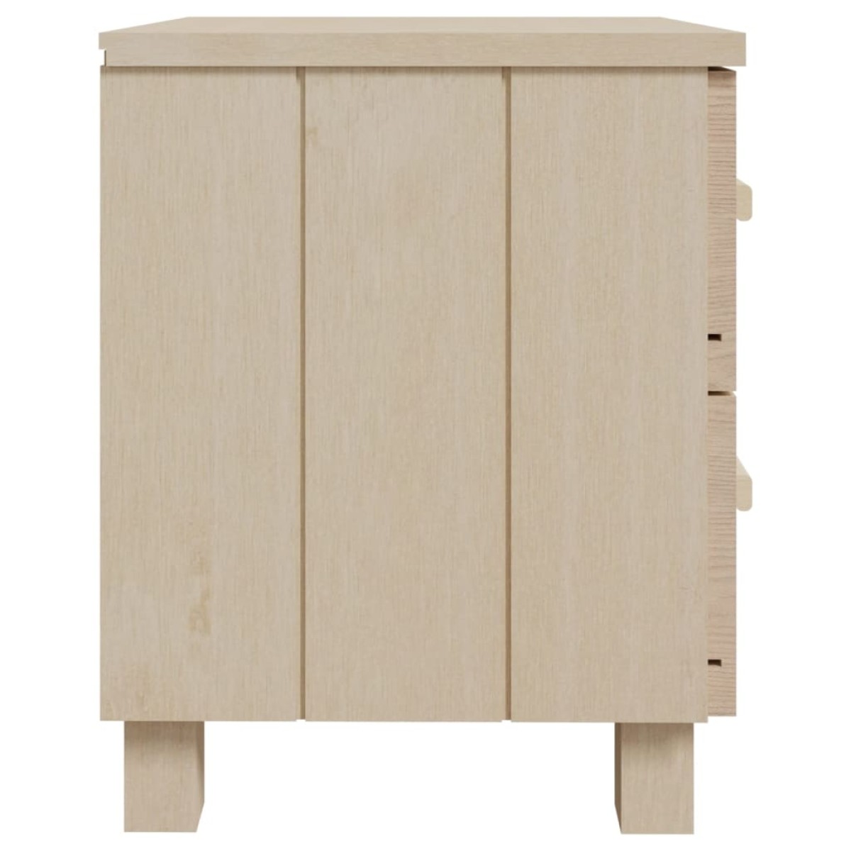 vidaXL Κομοδίνα HAMAR 2 Τεμ. Μελί 40x35x44,5 εκ. Μασίφ Ξύλο Πεύκου