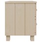 vidaXL Κομοδίνα HAMAR 2 Τεμ. Μελί 40x35x44,5 εκ. Μασίφ Ξύλο Πεύκου