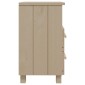 vidaXL Κομοδίνα HAMAR 2 Τεμ. Μελί 40 x 35 x 62 εκ. Μασίφ Ξύλο Πεύκου