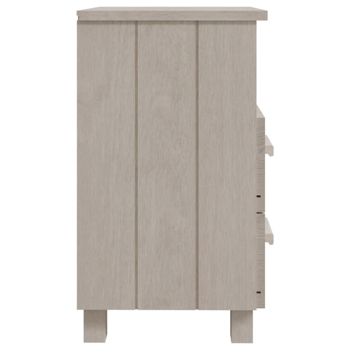 vidaXL Κομοδίνο HAMAR 2 Τεμ. Λευκά 40 x 35 x 62 εκ. Μασίφ Ξύλο Πεύκου