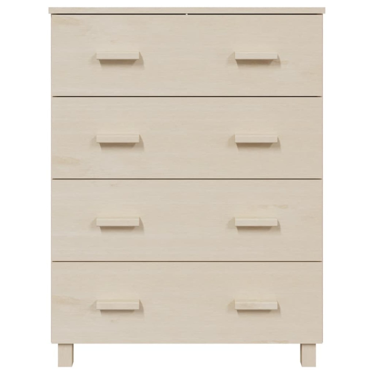 vidaXL Συρταριέρα HAMAR Καφέ Μελί 79 x 40 x 103,5εκ. Μασίφ Ξύλο Πεύκου