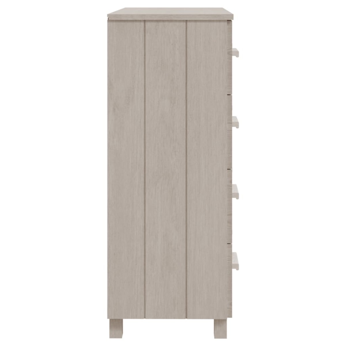vidaXL Συρταριέρα HAMAR Λευκή 79 x 40 x 103,5εκ. από Μασίφ Ξύλο Πεύκου