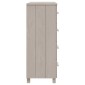 vidaXL Συρταριέρα HAMAR Λευκή 79 x 40 x 103,5εκ. από Μασίφ Ξύλο Πεύκου