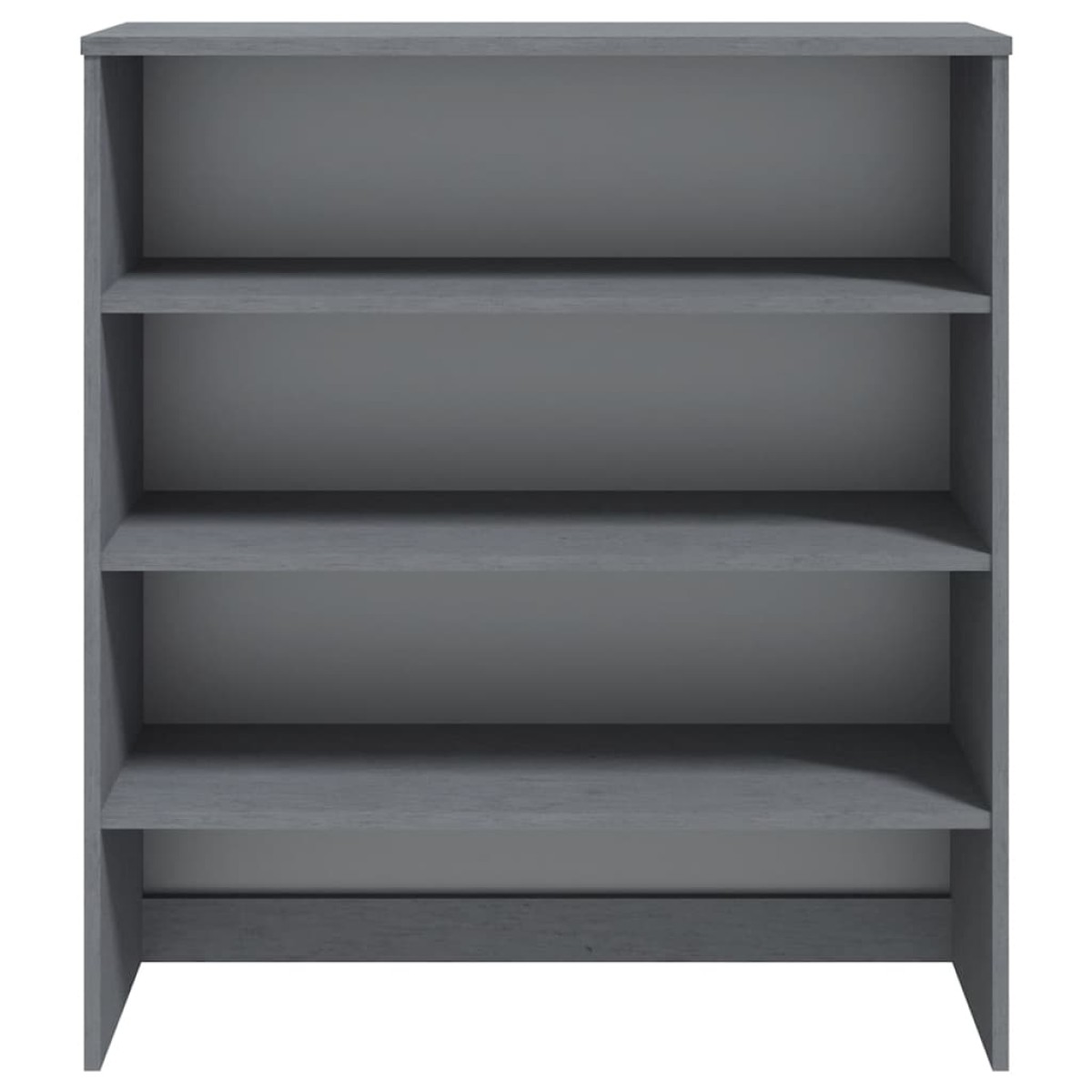 vidaXL Πάνω Μέρος Ντουλαπιού HAMAR Γκρι 90x30x100 εκ. Μασίφ Πεύκο