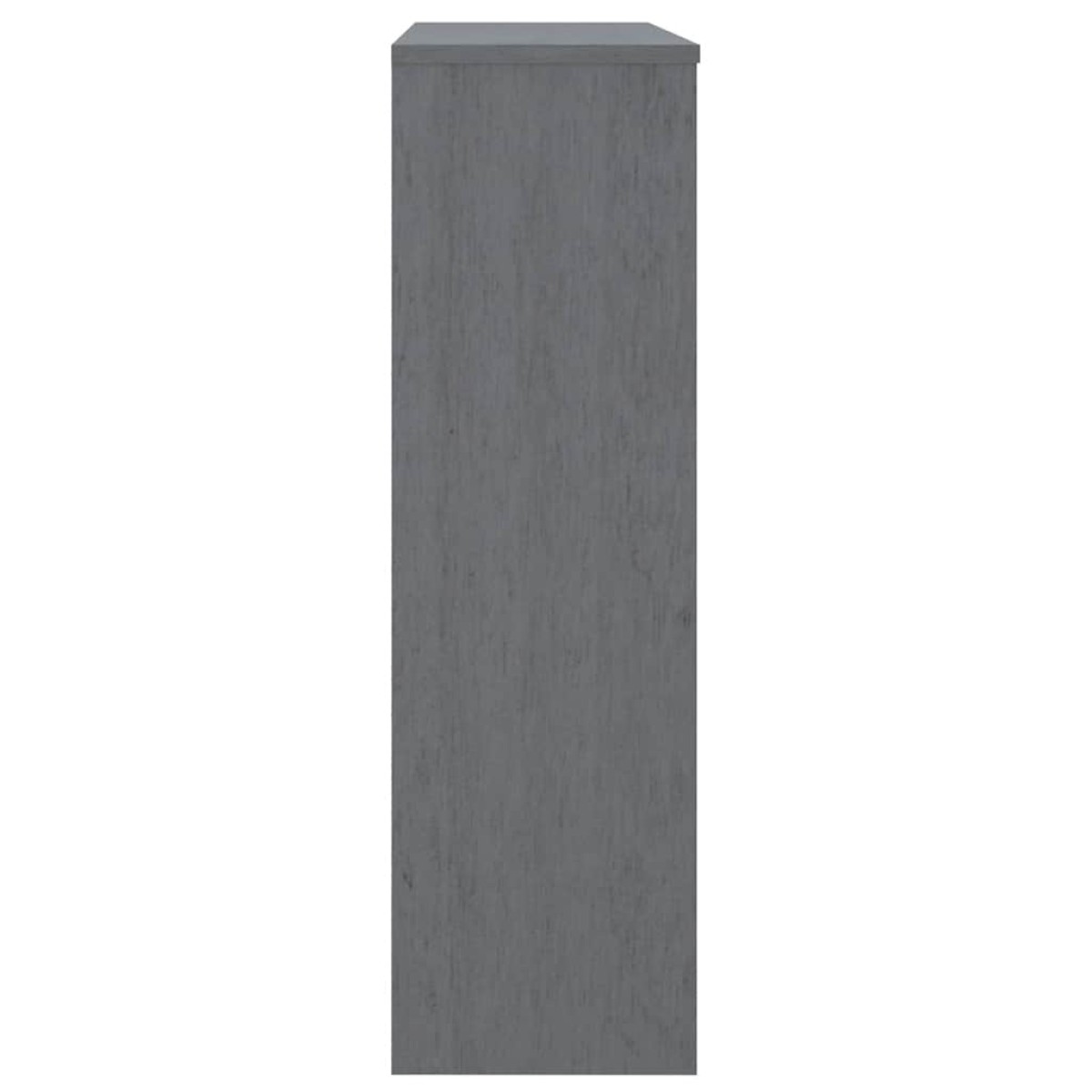 vidaXL Πάνω Μέρος Ντουλαπιού HAMAR Γκρι 90x30x100 εκ. Μασίφ Πεύκο