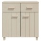 vidaXL Συρταριέρα HAMAR Καφέ Μελί 79 x 40 x 80 εκ. Μασίφ Ξύλο Πεύκου