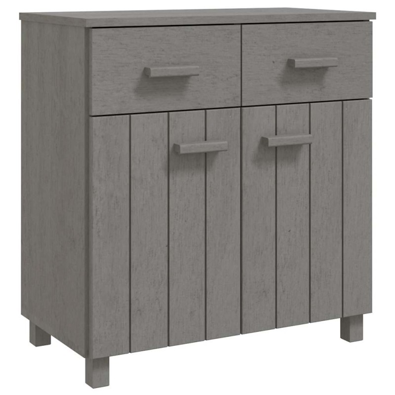 vidaXL Ντουλάπι Αποθήκευσης Ανοιχτό Γκρι 79x40x80 εκ Μασίφ Ξύλο Πεύκου