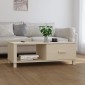 vidaXL Τραπεζάκι Σαλονιού HAMAR Μελί 100x55x35 εκ. Μασίφ Ξύλο Πεύκου