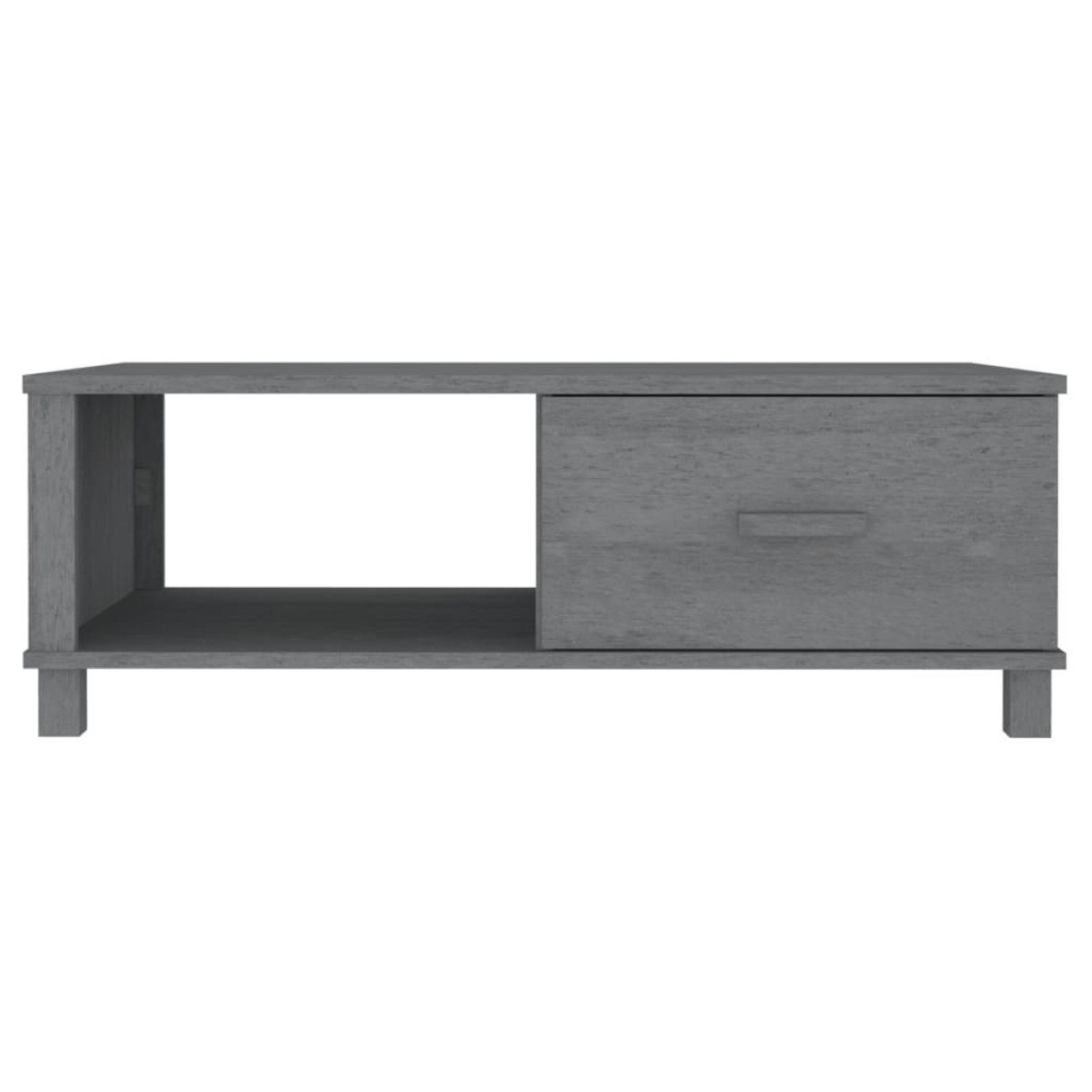 vidaXL Τραπεζάκι Σαλονιού HAMAR Σκ. Γκρι 100x55x35εκ Μασίφ Ξύλο Πεύκου