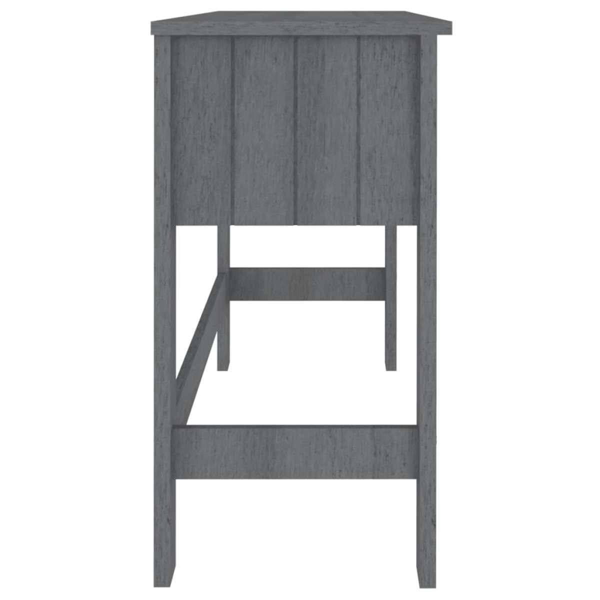 vidaXL Γραφείο HAMAR Σκ. Γκρι 110 x 40 x 75 εκ. Μασίφ Ξύλο Πεύκου