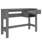 vidaXL Γραφείο HAMAR Σκ. Γκρι 110 x 40 x 75 εκ. Μασίφ Ξύλο Πεύκου