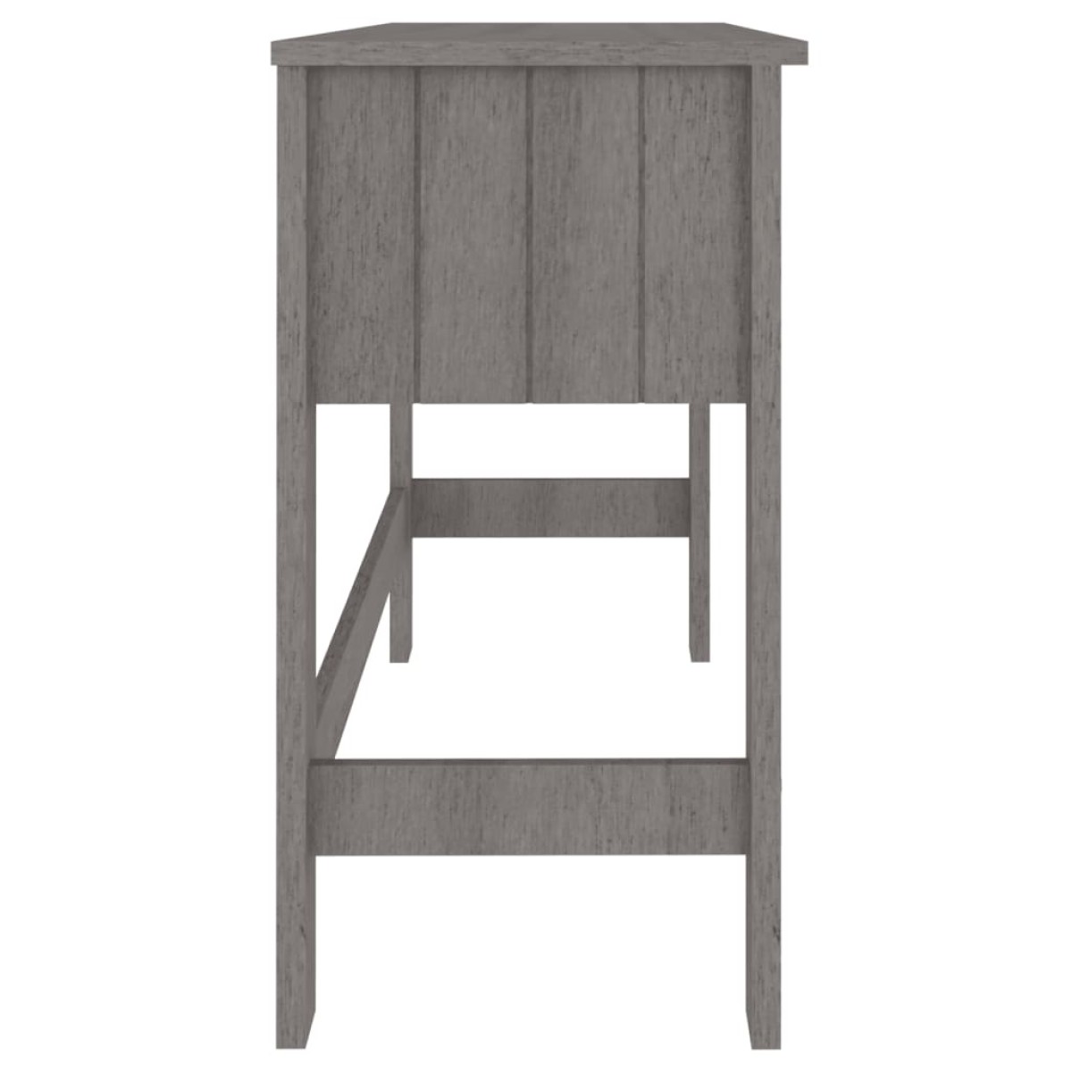 vidaXL Γραφείο HAMAR Αν. Γκρι 110 x 40 x 75 εκ. από Μασίφ Ξύλο Πεύκου