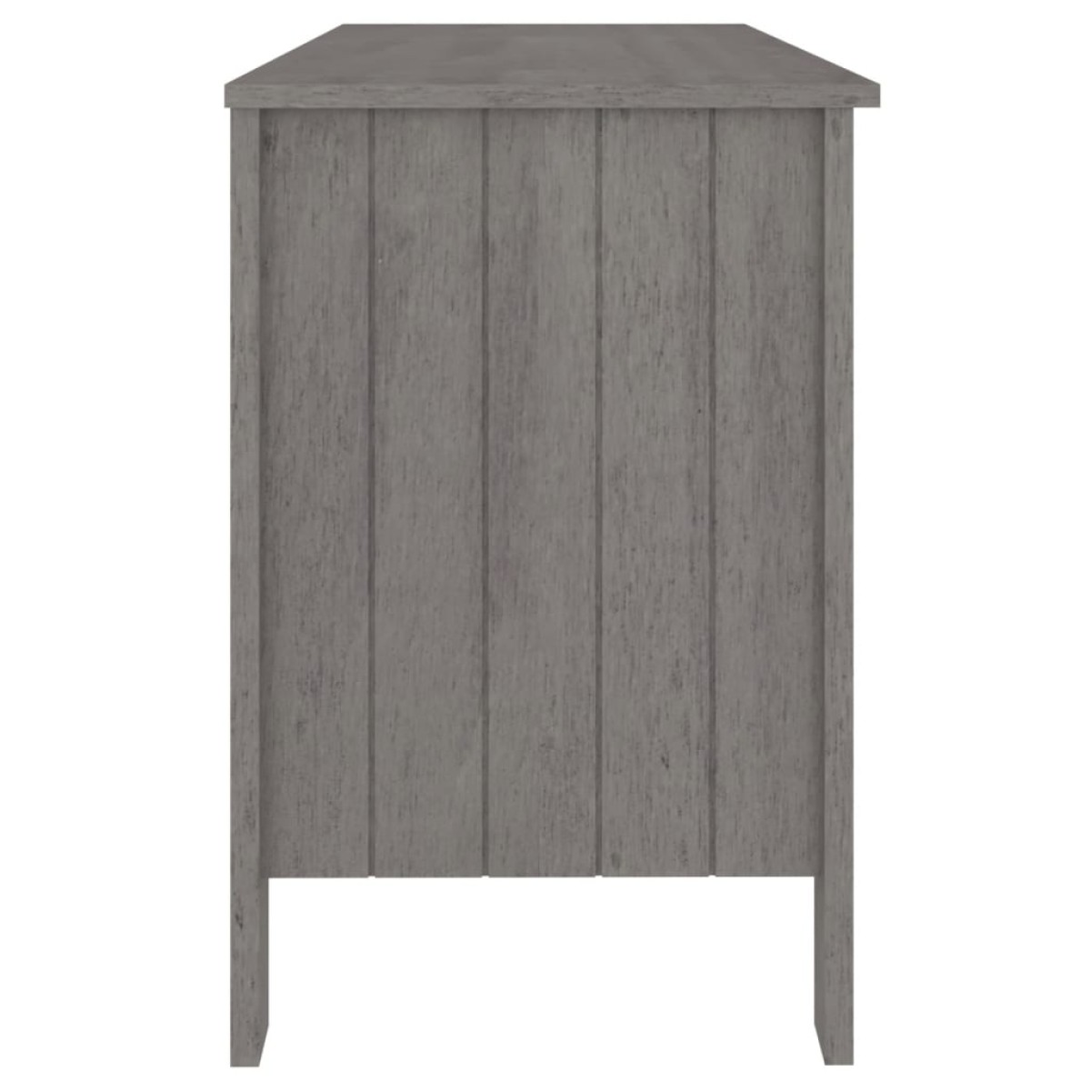 vidaXL Γραφείο HAMAR Αν. Γκρι 113 x 50 x 75 εκ. από Μασίφ Ξύλο Πεύκου