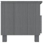 vidaXL Έπιπλο Τηλεόρασης HAMAR Σκ. Γκρι 106x40x40εκ. Μασίφ Ξύλο Πεύκου