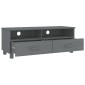 vidaXL Έπιπλο Τηλεόρασης HAMAR Σκ. Γκρι 106x40x40εκ. Μασίφ Ξύλο Πεύκου