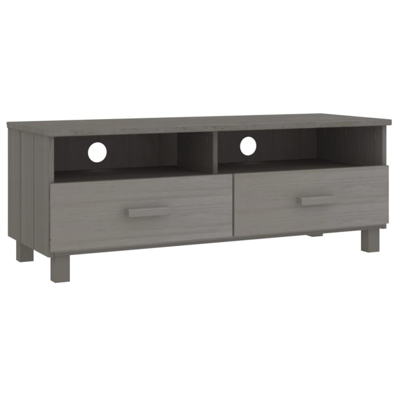 vidaXL Έπιπλο Τηλεόρασης HAMAR Αν. Γκρι 106x40x40εκ. Μασίφ Ξύλο Πεύκου