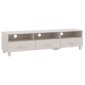 vidaXL Έπιπλο Τηλεόρασης HAMAR Λευκό 158x40x40 εκ. Μασίφ Ξύλο Πεύκου