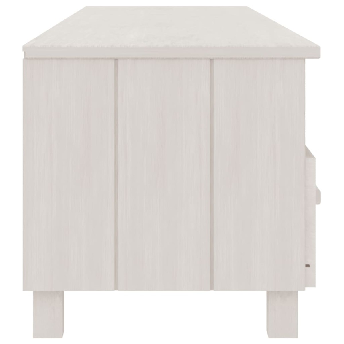 vidaXL Έπιπλο Τηλεόρασης HAMAR Λευκό 158x40x40 εκ. Μασίφ Ξύλο Πεύκου