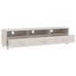 vidaXL Έπιπλο Τηλεόρασης HAMAR Λευκό 158x40x40 εκ. Μασίφ Ξύλο Πεύκου