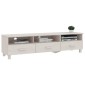 vidaXL Έπιπλο Τηλεόρασης HAMAR Λευκό 158x40x40 εκ. Μασίφ Ξύλο Πεύκου