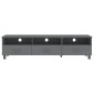 vidaXL Έπιπλο Τηλεόρασης HAMAR Σκ. Γκρι 158x40x40εκ. Μασίφ Ξύλο Πεύκου