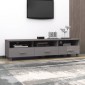 vidaXL Έπιπλο Τηλεόρασης HAMAR Αν. Γκρι 158x40x40εκ. Μασίφ Ξύλο Πεύκου