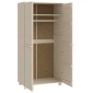 vidaXL Ντουλάπα HAMAR Καφέ Μελί 89 x 50 x 180 εκ. Μασίφ Ξύλο Πεύκου