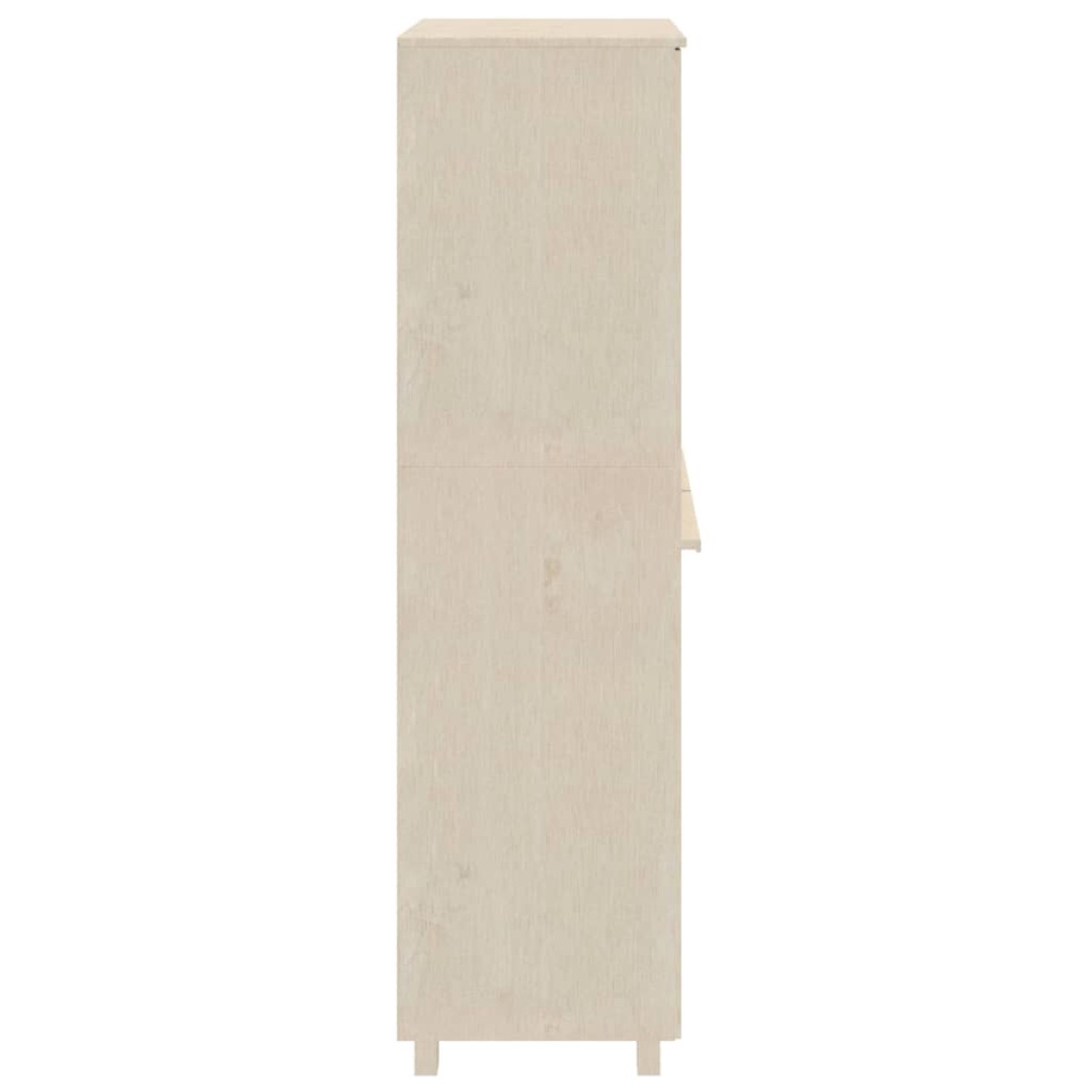 vidaXL Ντουλάπα HAMAR Καφέ Μελί 89 x 50 x 180 εκ. Μασίφ Ξύλο Πεύκου