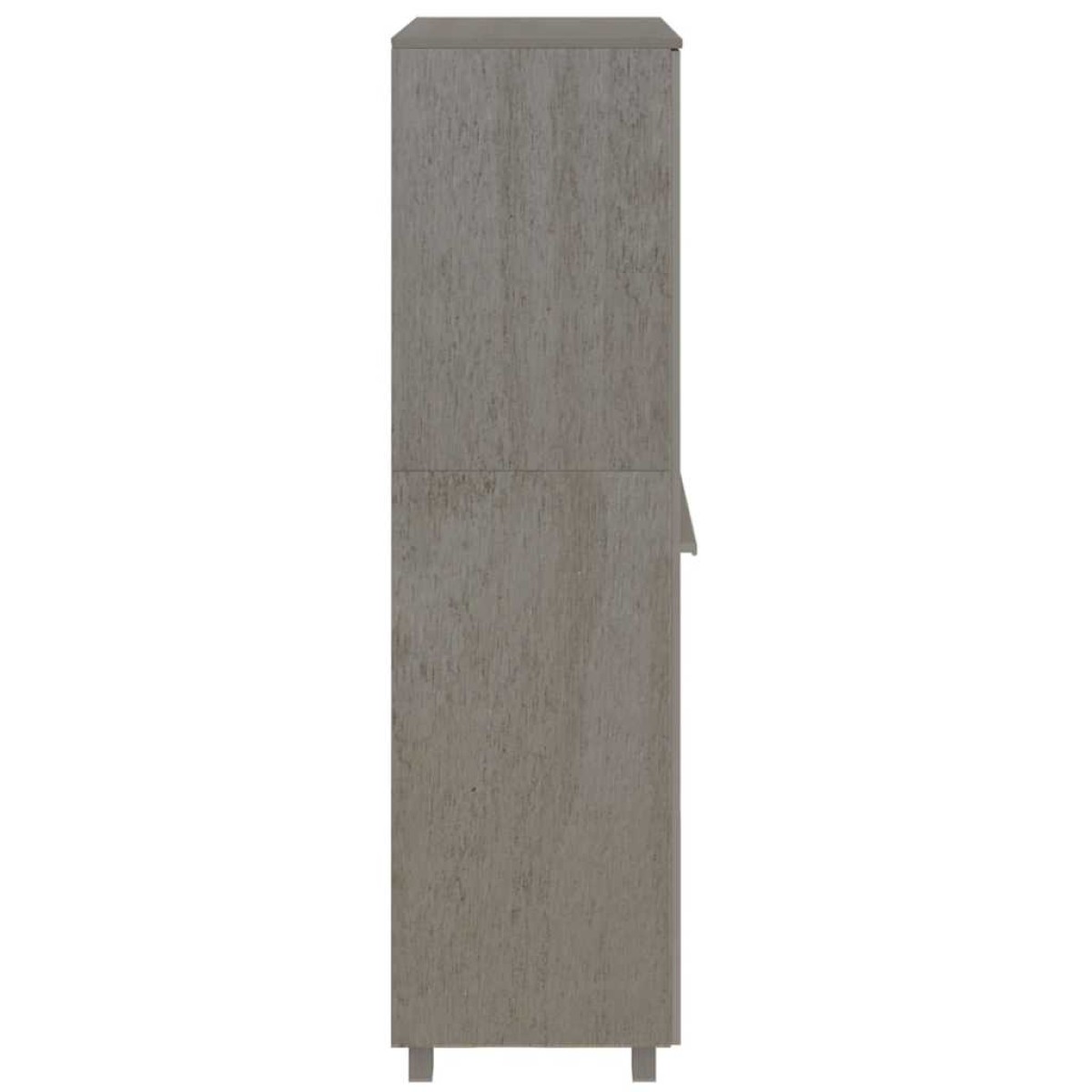 vidaXL Ντουλάπα HAMAR Αν. Γκρι 89 x 50 x 180 εκ. από Μασίφ Ξύλο Πεύκου
