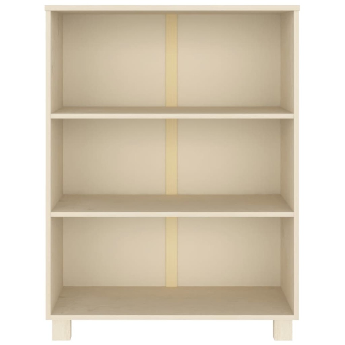 vidaXL Βιβλιοθήκη HAMAR Καφέ Μελί 85 x 35 x 112 εκ. Μασίφ Ξύλο Πεύκου
