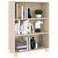 vidaXL Βιβλιοθήκη HAMAR Καφέ Μελί 85 x 35 x 112 εκ. Μασίφ Ξύλο Πεύκου