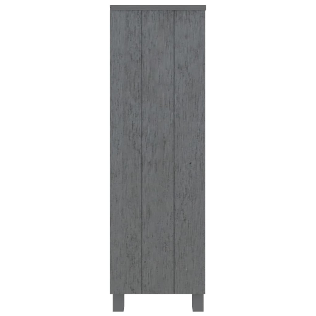 vidaXL Βιβλιοθήκη HAMAR Σκ. Γκρι 85 x 35 x 112 εκ. Μασίφ Ξύλο Πεύκου