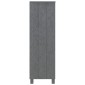 vidaXL Βιβλιοθήκη HAMAR Σκ. Γκρι 85 x 35 x 112 εκ. Μασίφ Ξύλο Πεύκου