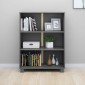 vidaXL Βιβλιοθήκη HAMAR Σκ. Γκρι 85 x 35 x 112 εκ. Μασίφ Ξύλο Πεύκου