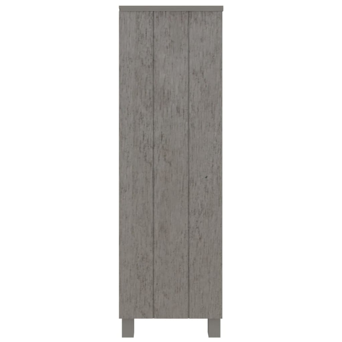 vidaXL Βιβλιοθήκη HAMAR Αν. Γκρι 85 x 35 x 112 εκ. Μασίφ Ξύλο Πεύκου