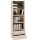 vidaXL Ραφιέρα HAMAR Καφέ Μελί 60 x 35 x 180 εκ. Μασίφ Ξύλο Πεύκου