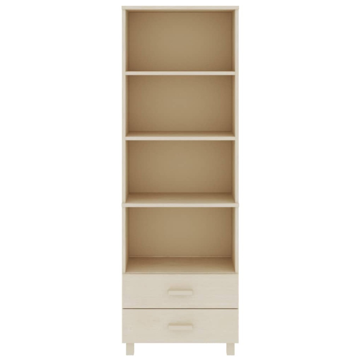 vidaXL Ραφιέρα HAMAR Καφέ Μελί 60 x 35 x 180 εκ. Μασίφ Ξύλο Πεύκου