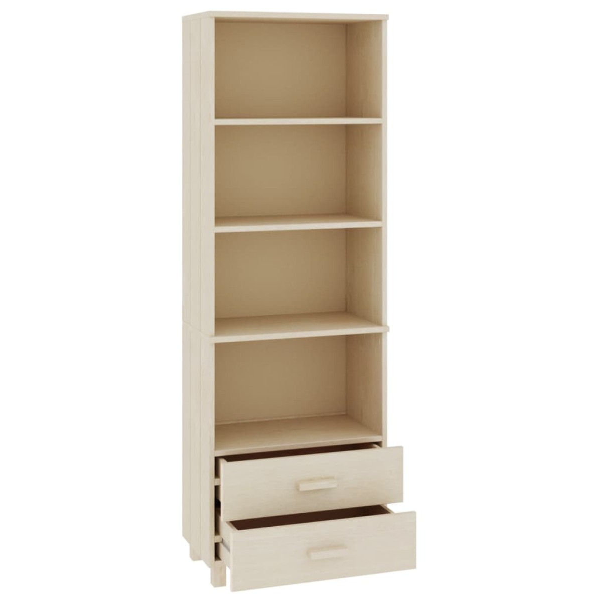 vidaXL Ραφιέρα HAMAR Καφέ Μελί 60 x 35 x 180 εκ. Μασίφ Ξύλο Πεύκου